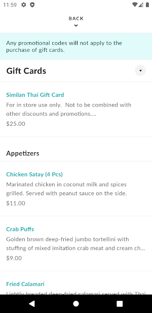 Similan Thai Cuisine Screenshot 2