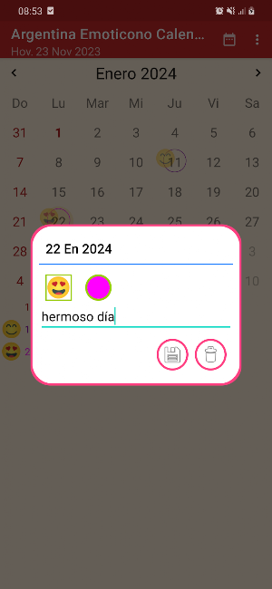 Argentina Calendario - Emoji Screenshot 1