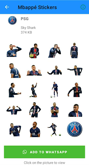 Kylian Mbappé Stickers Screenshot 0
