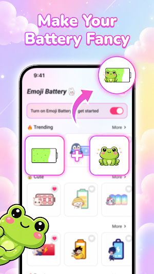 Emoji Battery: Cute Pet Screenshot 1