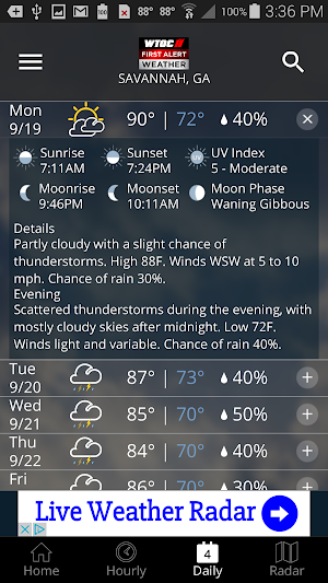WTOC First Alert Radar Screenshot 2