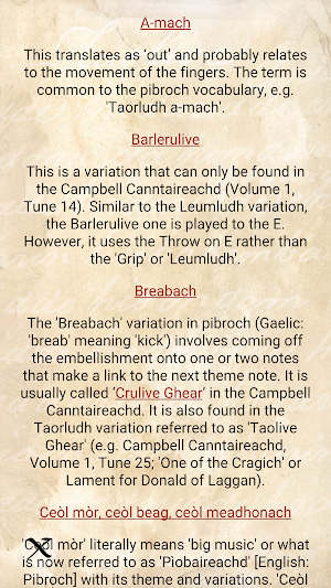 The Canntaireachd Tutor Screenshot 2