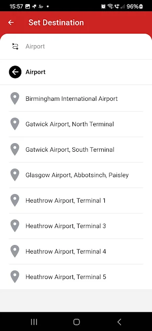 United Travel Taxis Screenshot 1