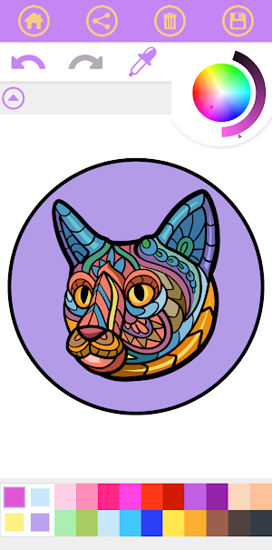 Mandala Coloring Book Game Screenshot 1