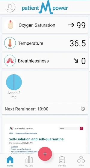 patientMpower for COVID-19 Screenshot 1