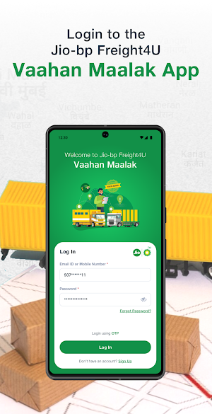 Jio-bp Freight4U–Vaahan Maalak Screenshot 0