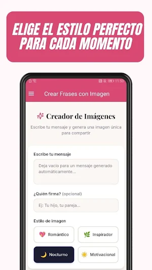 Crear Frases con Imagen Screenshot 2