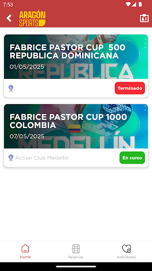 Aragon Sports Screenshot 2