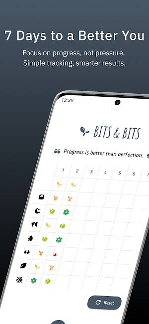 BITS & BITS : 7-Day Diet Track Screenshot 0