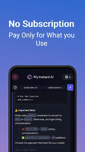 My Instant AI Screenshot 1