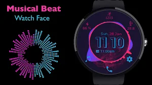 Musical Beat Watch Face Screenshot 0