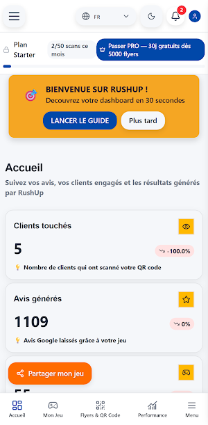 RushUp - Fidelite Commerce Screenshot 0