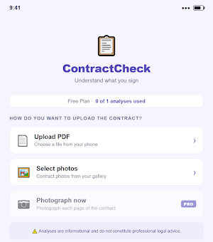ContractCheck Screenshot 0