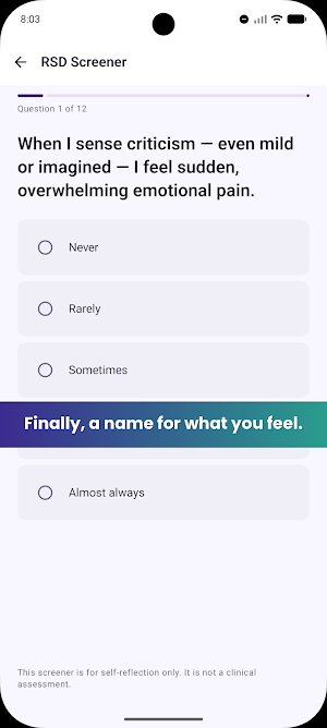 Felt: Rejection Sensitivity Screenshot 0