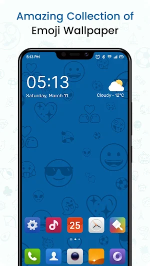 Smiley Emoji Wall on Mobile Screenshot 0