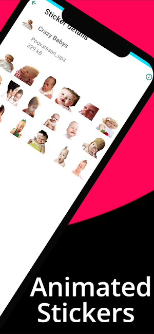 Cute Animated Funny Babies Sti Screenshot 3