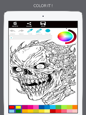 Monster Skeleton Coloring Book Screenshot 3