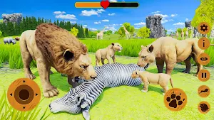 Wild Lion Attack Survival Sim Screenshot 2