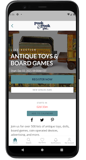 Pook & Pook Auction Screenshot 2