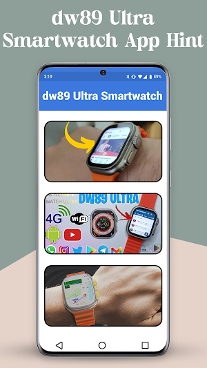 dw89 Ultra Smartwatch App Hint Screenshot 3