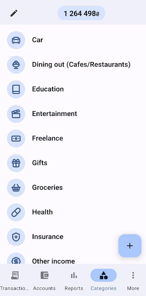Axels Money Tracker Screenshot 2