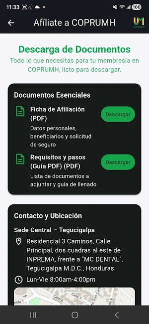 Mi COPRUMH Screenshot 2