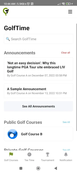 GolfTime Screenshot 2
