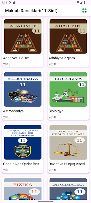 Maktab Darsliklari(11-Sinf) Screenshot 1