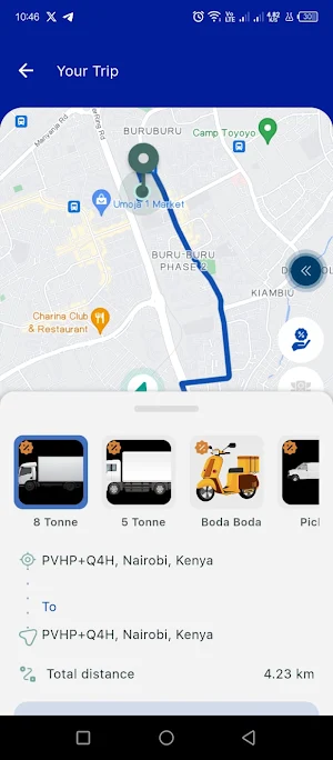 Ohcargo Customer App Screenshot 3