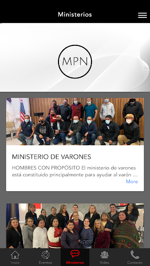 Ministerio Pacto Nuevo Screenshot 2