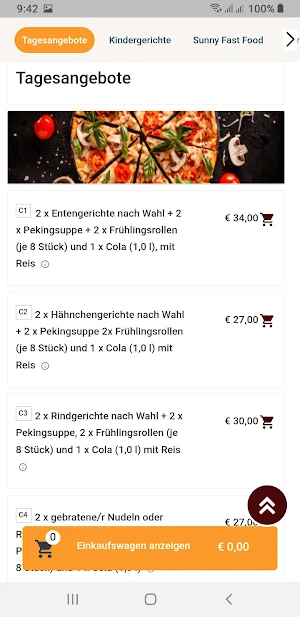 Sunny Pizza Heimservice Screenshot 3