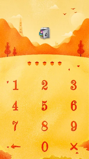 AppLock Live Theme Leaves – Paid Theme Screenshot 1