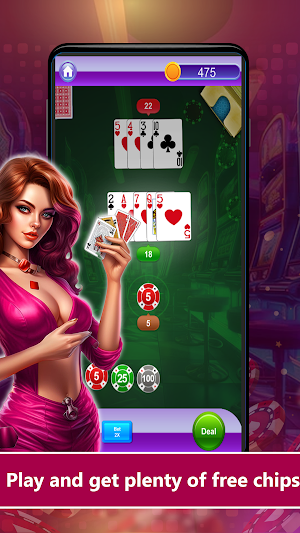 Blackjack: House of Cards Screenshot 2