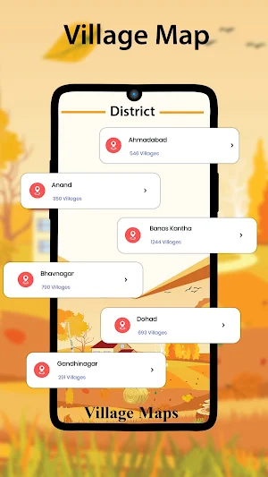 Village Map With District : सभी गॉंव का नक्शा Screenshot 3