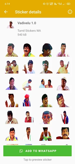 WASticker - Tamil Stickers Screenshot 1