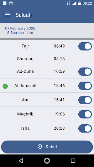 Salaati : Prayer times Screenshot 0