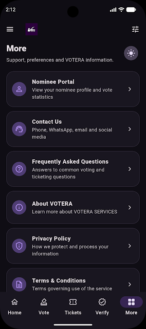 Votera Services Screenshot 2