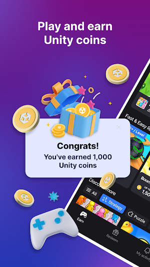 Unity Rewards: Play & Earn Screenshot 1