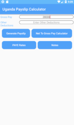 Uganda Payslip Calculator Screenshot 0