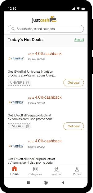 JustCash.ae Screenshot 1