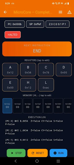Microprocessor Visual Learning Screenshot 0