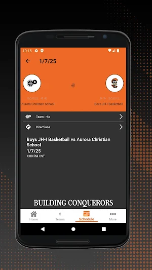 Schaumburg Christian Athletics Screenshot 2