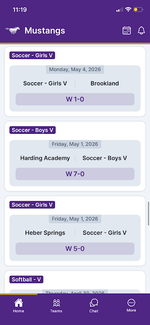 CAC Mustangs Screenshot 0