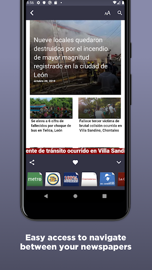 Nicaraguan Newspapers Screenshot 2