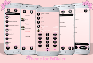 Dialer Ribbon Pink Pastel Theme Screenshot 0