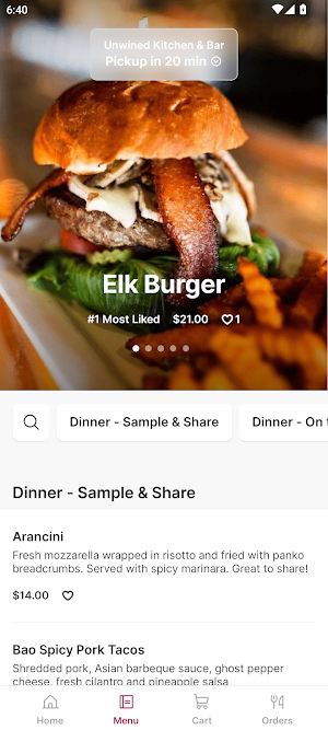 Unwined Kitchen & Bar Screenshot 1