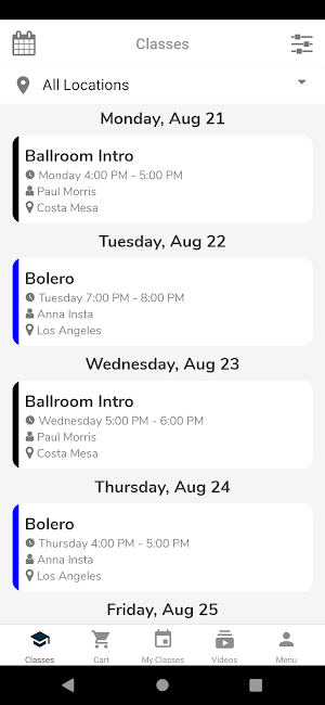 Dance Studio Manager Screenshot 0