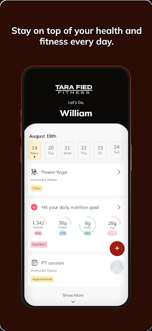 TARAFIED FITNESS TX Screenshot 1