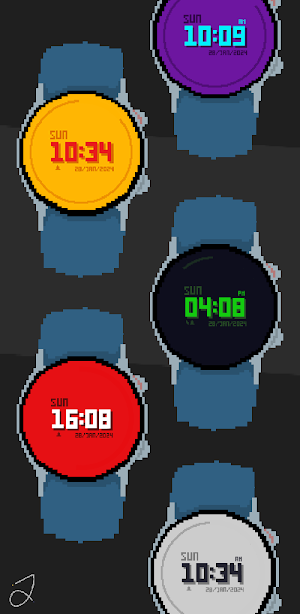Simple Pixel Art Watch Face Screenshot 3