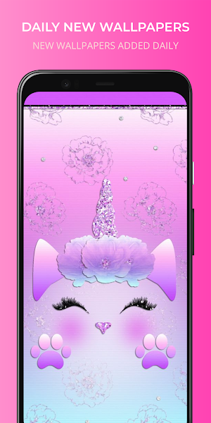 Glitter Unicorn Wallpaper Screenshot 0